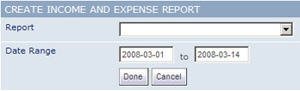 IMAGE: 8i Financial - Create Report