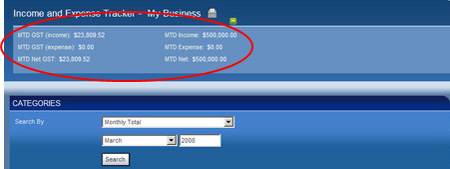 IMAGE: 8i Financial - View Totals