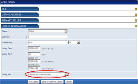 8i Applying a Listing Plan