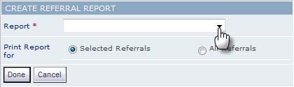 Create Referral Report