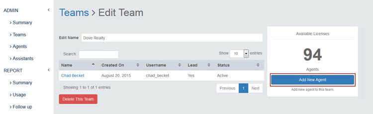 add team agent