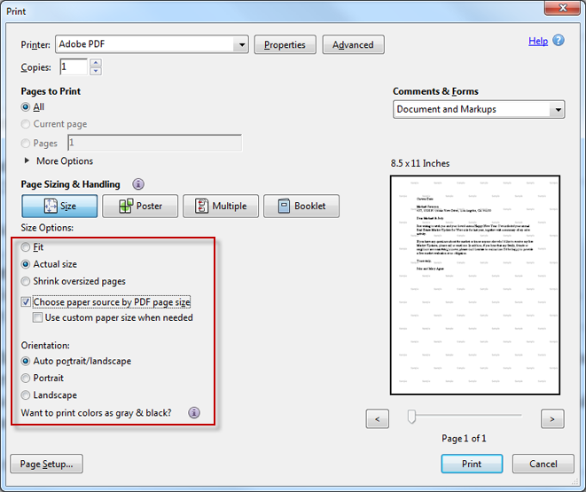 Adobe10 Print Settings