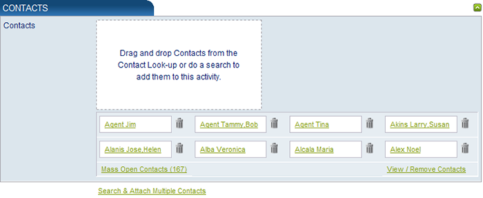 Activity Contacts