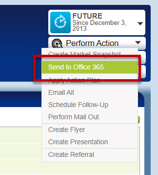 Send existing to Office365