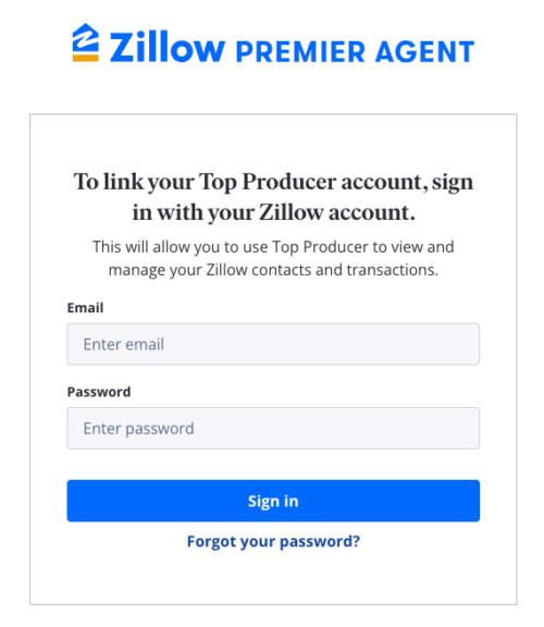 Zillow Integration With Top Producer CRM Top Producer Support